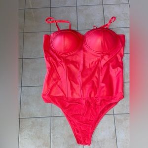 Red bodysuit